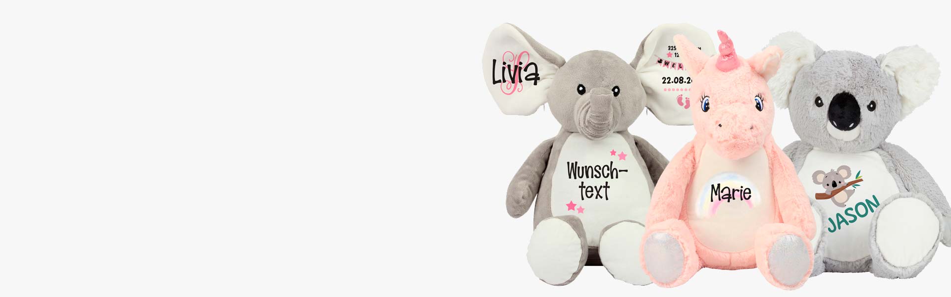 Bild für »personalisierte Kuscheltiere«