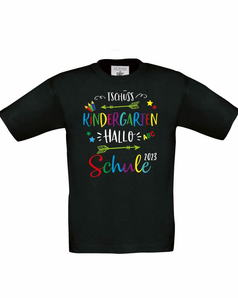 Kindergarten Abschluss Shirt “Tschüss Kindergarten, Hallo Schule