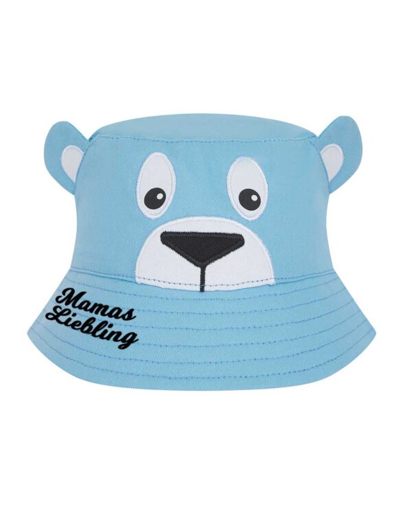 Kinder Bucket Hat Kindermütze mit Motiv Bär - personalisierbar mit Namen / Wunschtext (optional) – Bild 2